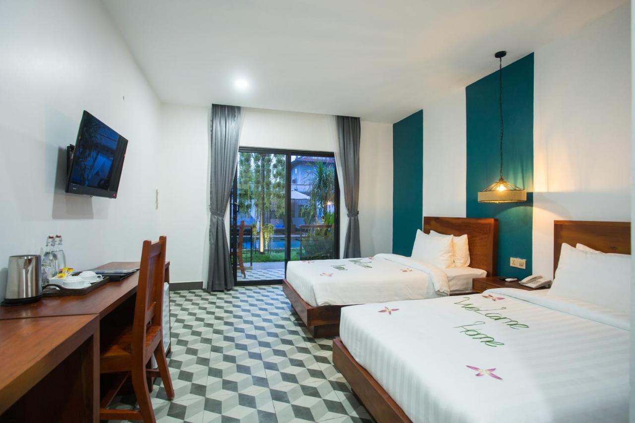 Gz Bliss D'Angkor Suites Siem Reap Bagian luar foto