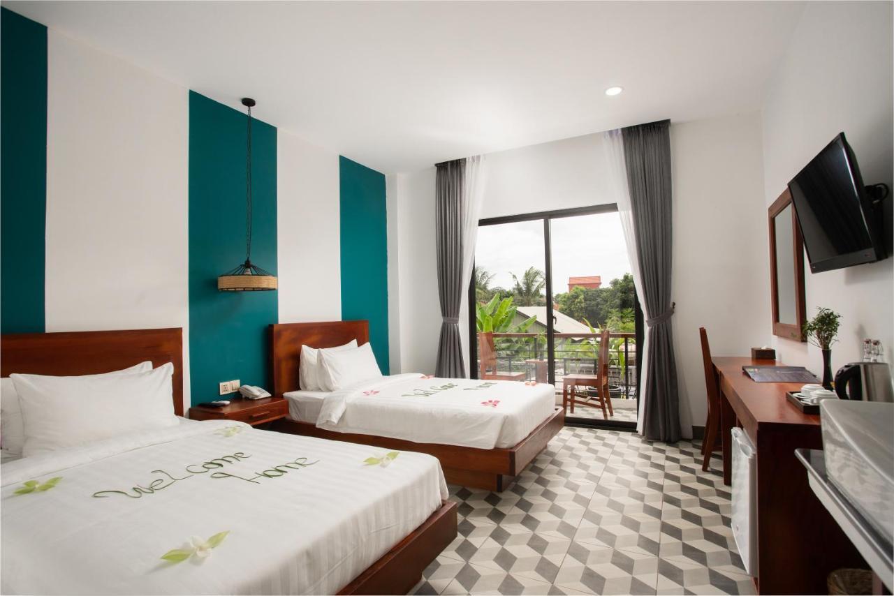 Gz Bliss D'Angkor Suites Siem Reap Bagian luar foto